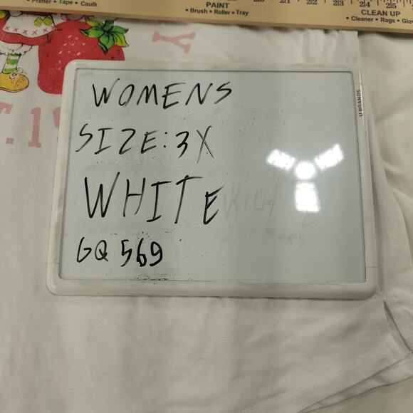 Strawberry Shortcake Casual Short Sleeve Crew Neck Shirt Womens Size 3X White - Picture 7 of 8